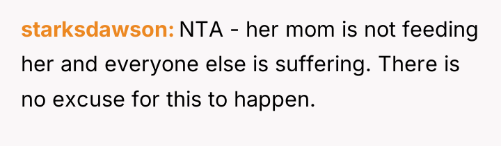 starksdawson NTA - her mom is not feeding her and...
