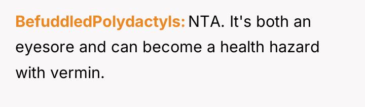 BefuddledPolydactyls NTA. It's both an eyesore and can become a...
