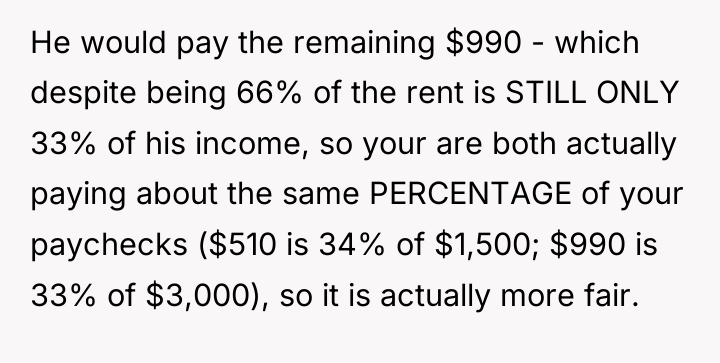 He would pay the remaining $990 - which despite being...