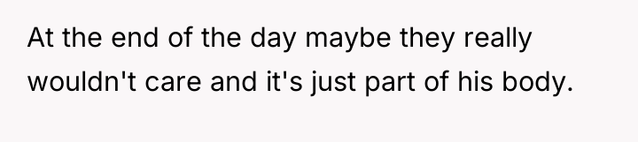 At the end of the day maybe they really wouldn't...