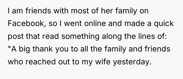 I am friends with most of her family on Facebook,...