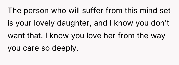 The person who will suffer from this mind set is...