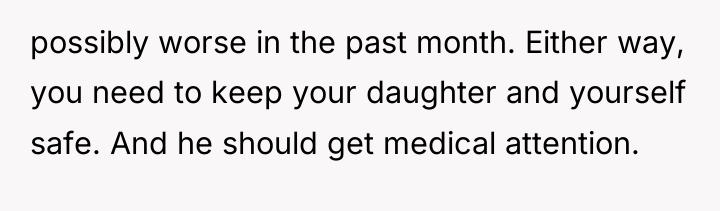 possibly worse in the past month. Either way, you need...