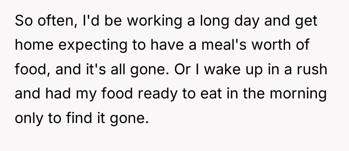 So often, I'd be working a long day and get...