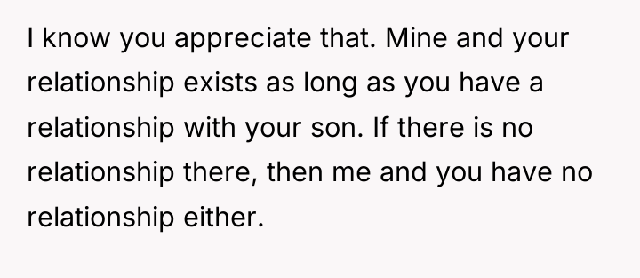 I know you appreciate that. Mine and your relationship exists...