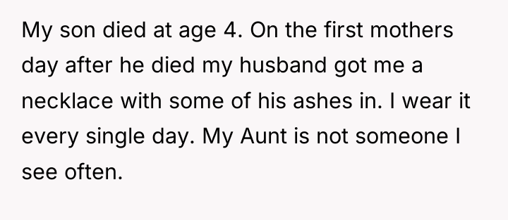 My son died at age 4. On the first mothers...