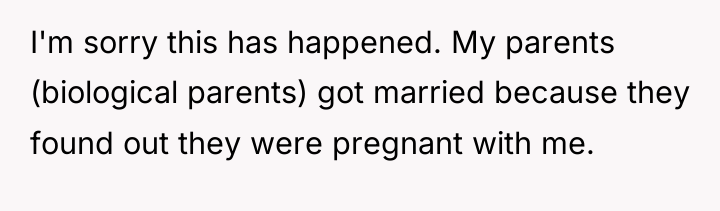 I'm sorry this has happened. My parents (biological parents) got...