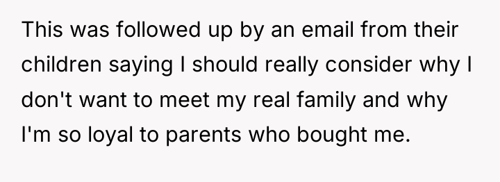 This was followed up by an email from their children...