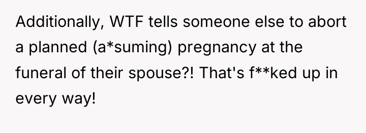 Additionally, WTF tells someone else to abort a planned (a*suming)...