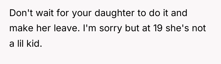 Don't wait for your daughter to do it and make...