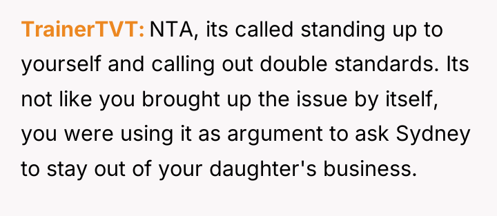 TrainerTVT NTA, its called standing up to yourself and calling...