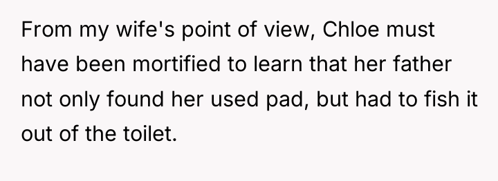 From my wife's point of view, Chloe must have been...