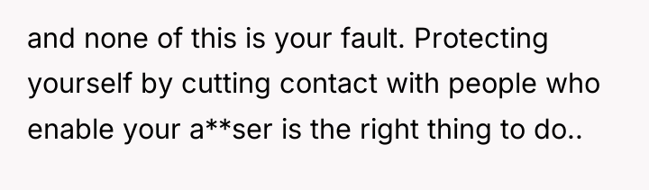 and none of this is your fault. Protecting yourself by...