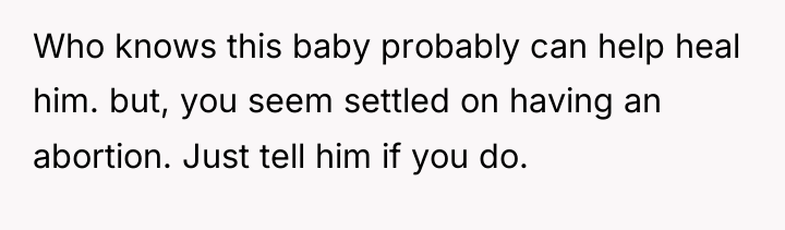 Who knows this baby probably can help heal him. but,...