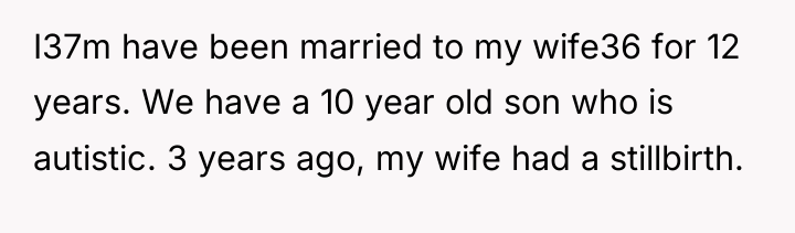 I37m have been married to my wife36 for 12 years....