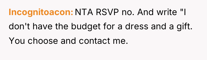 Incognitoacon NTA RSVP no. And write "I don't have the...