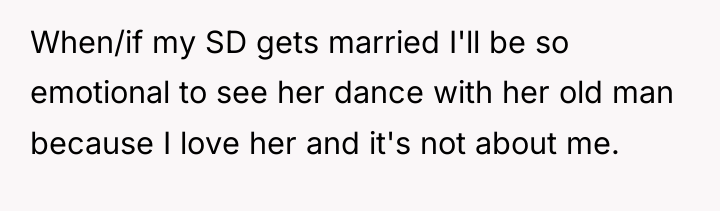 When/if my SD gets married I'll be so emotional to...