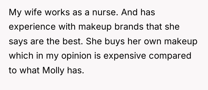 My wife works as a nurse. And has experience with...