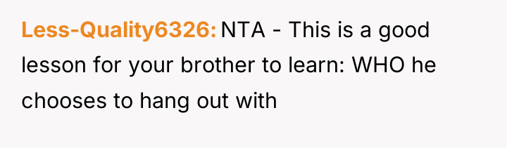 Less-Quality6326 NTA - This is a good lesson for your...