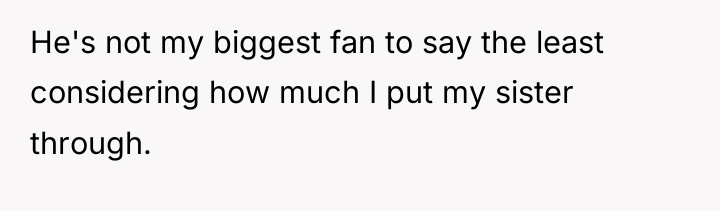 He's not my biggest fan to say the least considering...