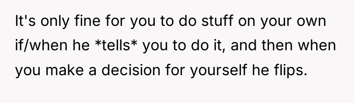 It's only fine for you to do stuff on your...