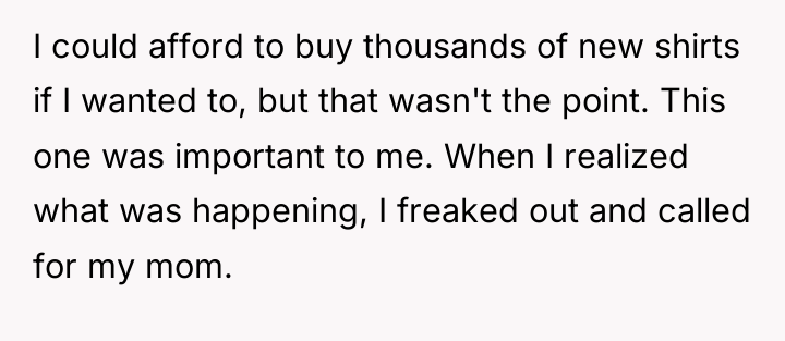 I could afford to buy thousands of new shirts if...