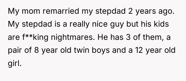 My mom remarried my stepdad 2 years ago. My stepdad...