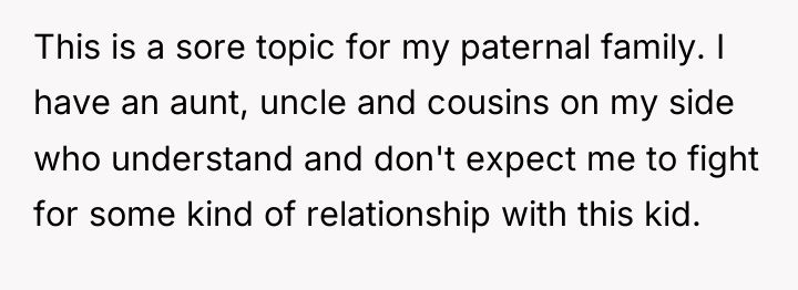 This is a sore topic for my paternal family. I...