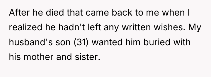 After he died that came back to me when I...