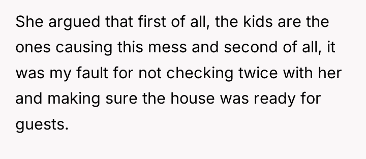She argued that first of all, the kids are the...