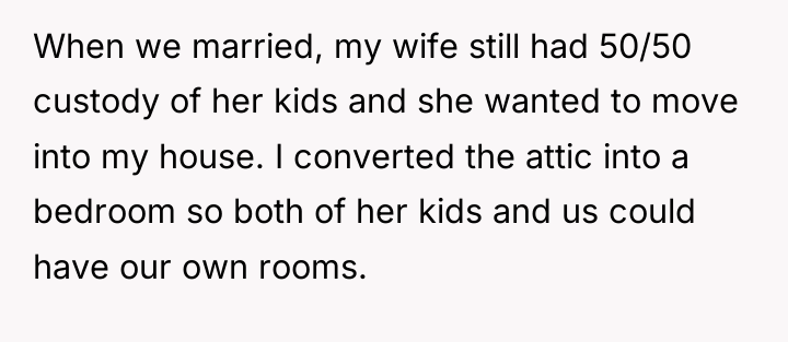 When we married, my wife still had 50/50 custody of...