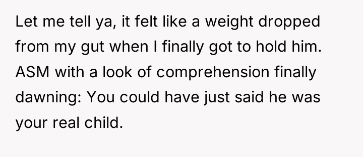 Let me tell ya, it felt like a weight dropped...