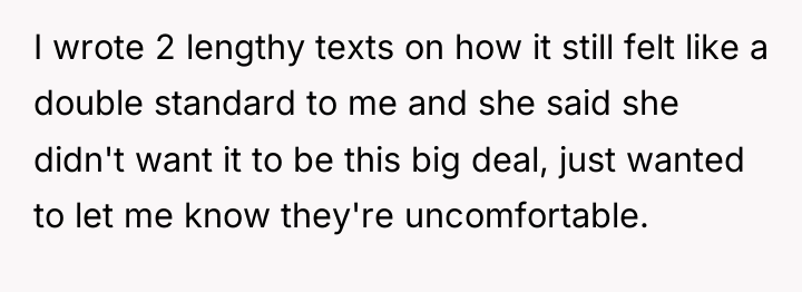 I wrote 2 lengthy texts on how it still felt...