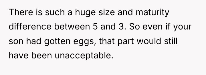 There is such a huge size and maturity difference between...