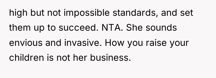 high but not impossible standards, and set them up to...