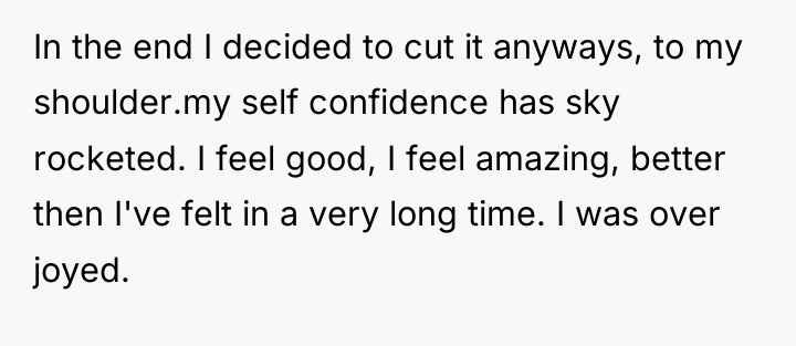 In the end I decided to cut it anyways, to...