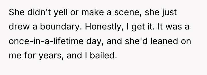 She didn't yell or make a scene, she just drew...