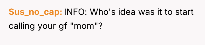 Sus_no_cap INFO: Who's idea was it to start calling your...