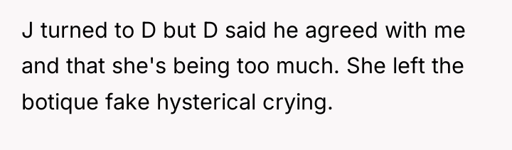 J turned to D but D said he agreed with...