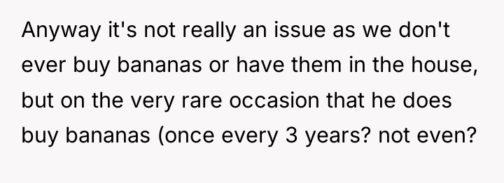 Anyway it's not really an issue as we don't ever...