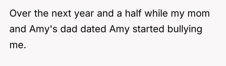 Over the next year and a half while my mom...