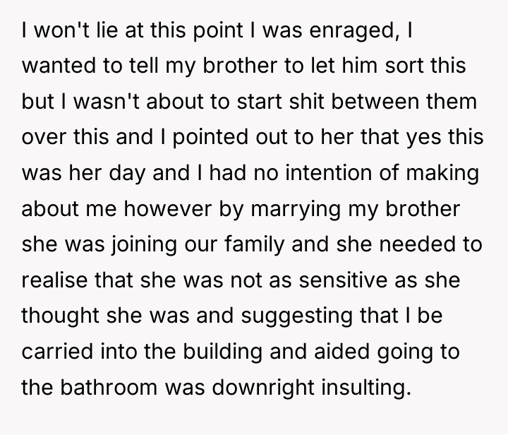 I won't lie at this point I was enraged, I...