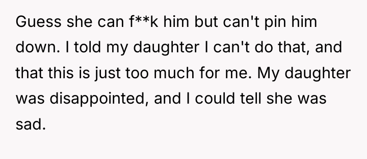 Guess she can f**k him but can't pin him down....