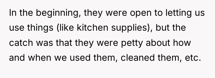 In the beginning, they were open to letting us use...