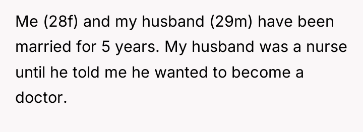 Me (28f) and my husband (29m) have been married for...