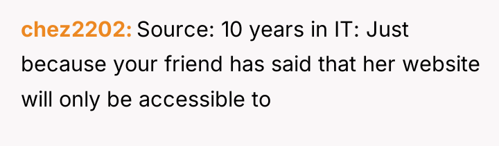 chez2202 Source: 10 years in IT: Just because your friend...