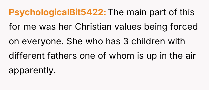 PsychologicalBit5422 The main part of this for me was her...