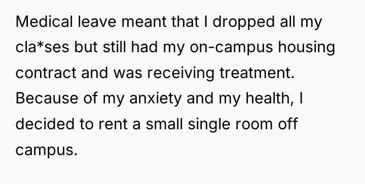 Medical leave meant that I dropped all my cla*ses but...