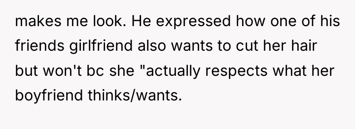 makes me look. He expressed how one of his friends...