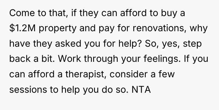 Come to that, if they can afford to buy a...